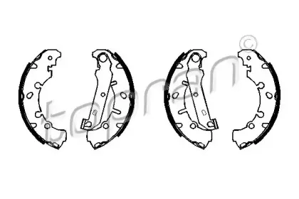 Комплект тормозных колодок TOPRAN купить