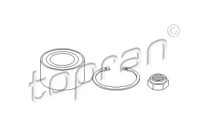Комплект подшипника ступицы колеса TOPRAN купить