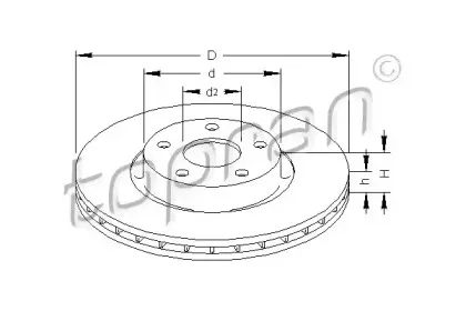 Тормозной диск TOPRAN купить