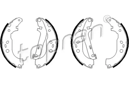 Комплект тормозных колодок TOPRAN купить