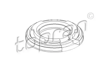 Уплотняющее кольцо, коленчатый вал TOPRAN купить