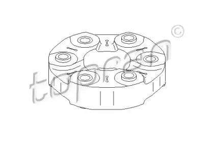 Шарнир, продольный вал TOPRAN купить