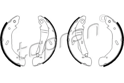 Комплект тормозных колодок TOPRAN купить