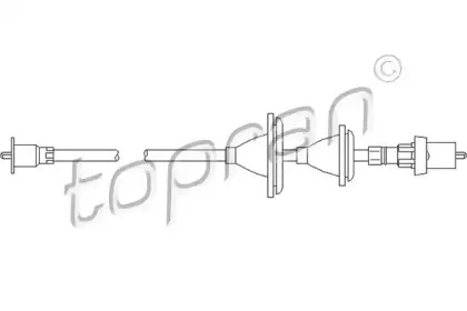 Тросик спидометра TOPRAN купить