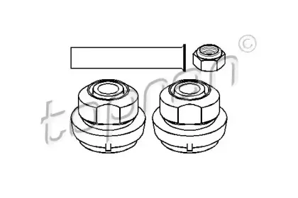 Ремкомплект, поперечный рычаг подвески TOPRAN купить