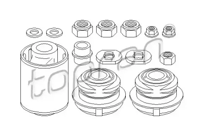 Ремкомплект, поперечный рычаг подвески TOPRAN купить