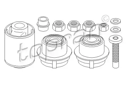 Ремкомплект, поперечный рычаг подвески TOPRAN купить