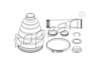 Пыльник, приводной вал TOPRAN купить