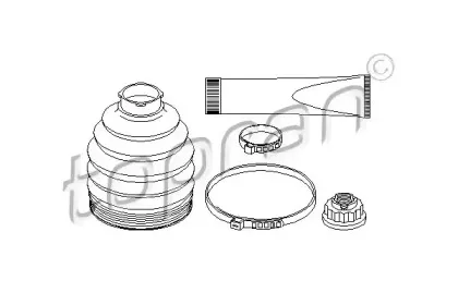 Комплект пылника, приводной вал TOPRAN купить