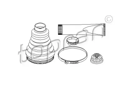 Комплект пылника, приводной вал TOPRAN купить