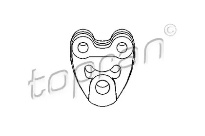 Кронштейн, глушитель TOPRAN купить