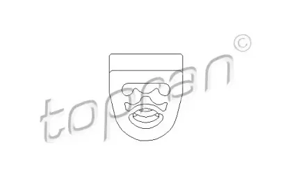 Кронштейн, глушитель TOPRAN купить