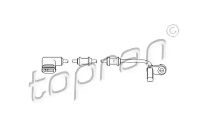 Датчик, частота вращения колеса TOPRAN купить