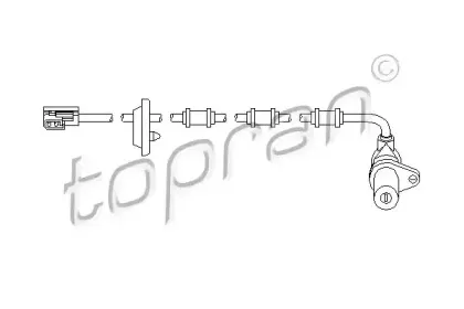 Датчик, частота вращения колеса TOPRAN купить