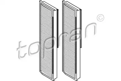 Фильтр, воздух во внутренном пространстве TOPRAN купить