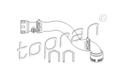 Шланг радиатора TOPRAN купить