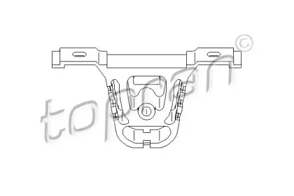 Кронштейн, глушитель TOPRAN купить