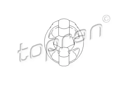 Кронштейн, глушитель TOPRAN купить