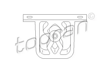 Кронштейн, глушитель TOPRAN купить