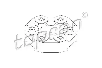Шарнир, продольный вал TOPRAN купить