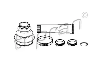 Комплект пылника, приводной вал TOPRAN купить