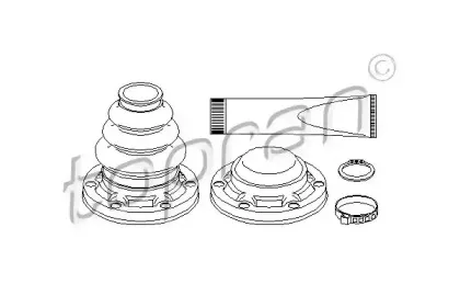 Комплект пылника, приводной вал TOPRAN купить