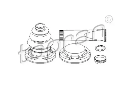 Комплект пылника, приводной вал TOPRAN купить