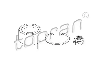 Комплект подшипника ступицы колеса TOPRAN купить