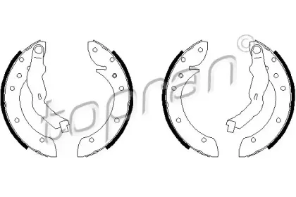 Комплект тормозных колодок TOPRAN купить