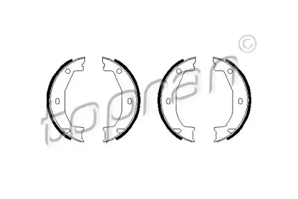 Комплект тормозных колодок, стояночная тормозная система TOPRAN купить