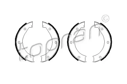 Комплект тормозных колодок, стояночная тормозная система TOPRAN купить