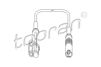 Датчик, частота вращения колеса TOPRAN купить