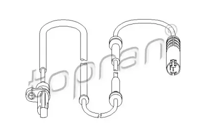 Датчик, частота вращения колеса TOPRAN купить