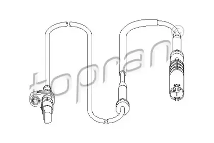 Датчик, частота вращения колеса TOPRAN купить