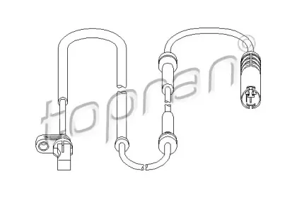 Датчик, частота вращения колеса TOPRAN купить