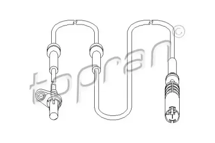 Датчик, частота вращения колеса TOPRAN купить