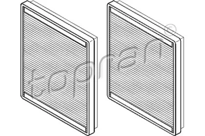 Фильтр, воздух во внутренном пространстве TOPRAN купить