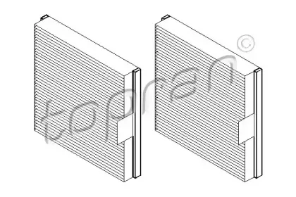 Фильтр, воздух во внутренном пространстве TOPRAN купить