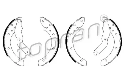 Комплект тормозных колодок TOPRAN купить