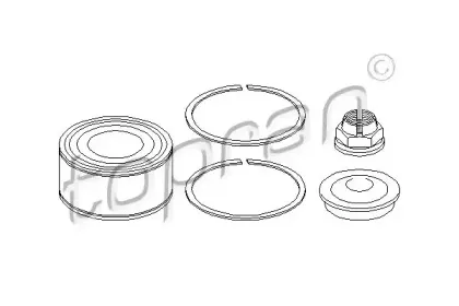 Комплект подшипника ступицы колеса TOPRAN купить