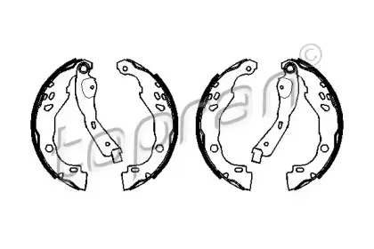 Комплект тормозных колодок TOPRAN купить