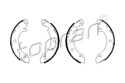 Комплект тормозных колодок TOPRAN купить