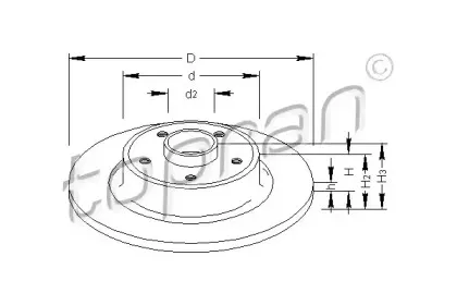Тормозной диск TOPRAN купить