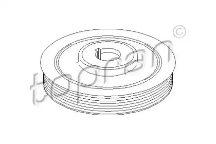 Ременный шкив, коленчатый вал TOPRAN купить