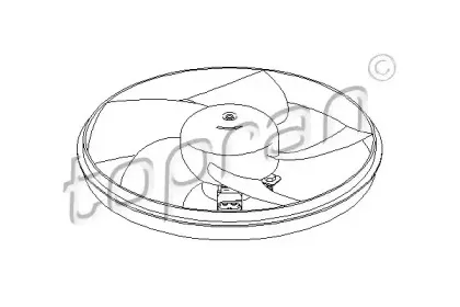 Вентилятор, охлаждение двигателя TOPRAN купить