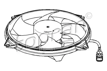 Вентилятор, охлаждение двигателя TOPRAN купить