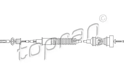 Трос, управление сцеплением TOPRAN купить