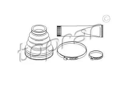 Комплект пылника, приводной вал TOPRAN купить