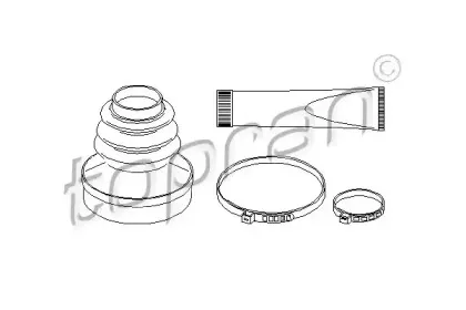 Комплект пылника, приводной вал TOPRAN купить