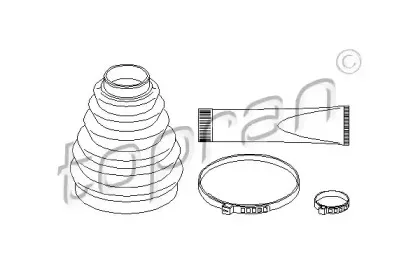 Комплект пылника, приводной вал TOPRAN купить